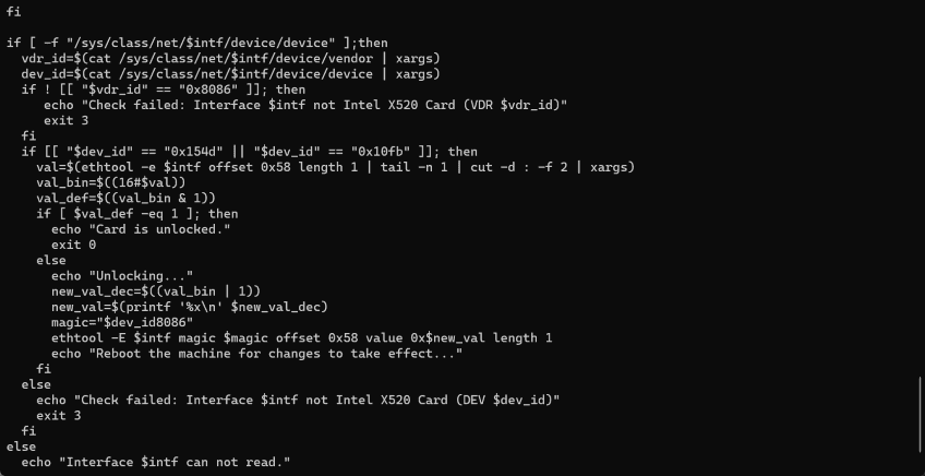 让 Intel x520 解锁非认证 SFP